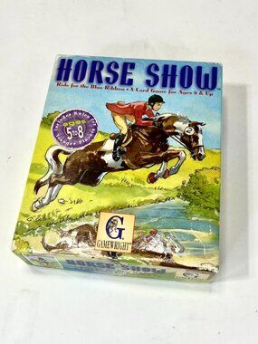 [Complete] Horse Show "Ride For The Blue Ribbon" Card Game 1997 Gamewright